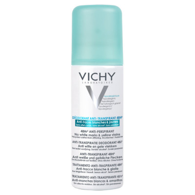 Levně Vichy Antiperspirant 48h, nezanechává stopy na oblečení sprej 125ml
