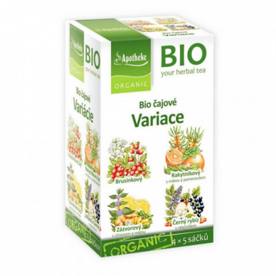 Levně Apotheke BIO Čajové variace 20 nálevových sáčků