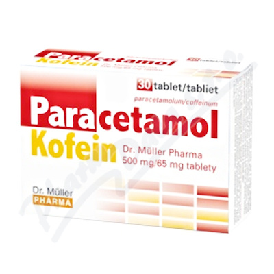 Levně Paracetamol/Kofein Dr.Müller 500mg/65mg tbl.30