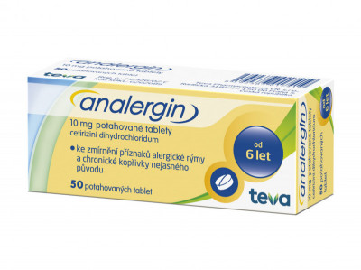 Levně Analergin, 10 mg, 50 potahovaných tablet