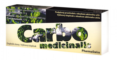 Levně Carbo medicinalis PharmaSwiss tbl.20