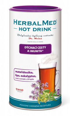 Levně HERBALMED HotDrink Dr.Weiss dých.cesty 180g+vitC