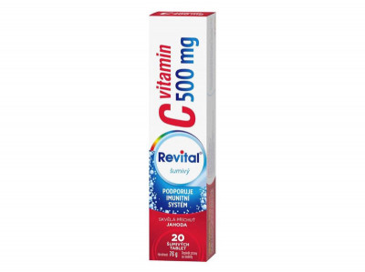 Levně Revital C vitamin 500mg lesní jahoda tbl.eff.20