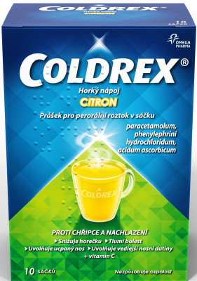Levně Coldrex Horký nápoj Citron por.plv.sol.scc.10