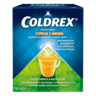 Levně Coldrex Horký nápoj Citron med por.plv.sol.scc.10
