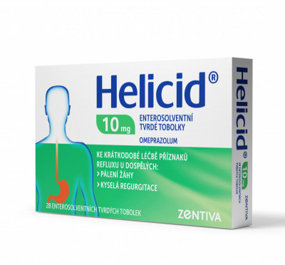 Levně Helicid 10 Zentiva 10mg 28 enterosolventních tobolek