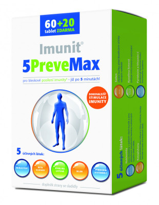 Levně 5PreveMax Imunit nukleotidy+betaglukan tbl. 60+20