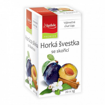 Levně Apotheke Horká švestka se skořicí čaj 20x2g