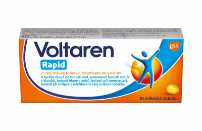 Levně Voltaren Rapid 25 mg měkké tobolky proti bolesti 10ks
