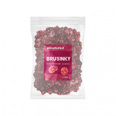 Levně Allnature Brusinky sušené 1000g