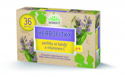 Levně Herbofitky se šalvějí a vit.C 36ks