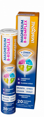 Levně Magnesium B-komplex IMMUNE 20 šumivých tablet