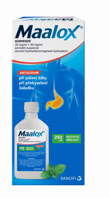 Levně Maalox 35mg/ml+40mg/ml por.sus.1x250ml