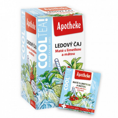Levně Apotheke CoolTea Maté s limetkou a mátou čaj 20x2g