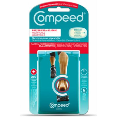 Levně COMPEED náplast na puchýře sportovní - pata 5ks