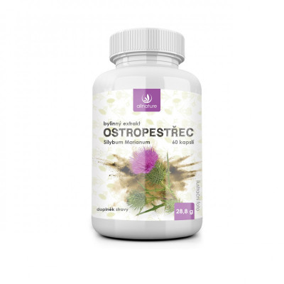 Levně Allnature Ostropestřec bylinný extrakt cps.60