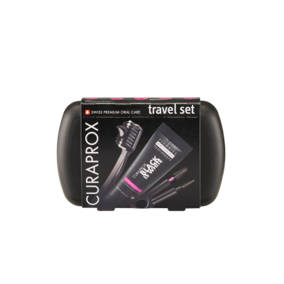 Levně CURAPROX Travel set Black is White