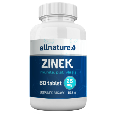 Levně Allnature Zinek 25mg tbl.60