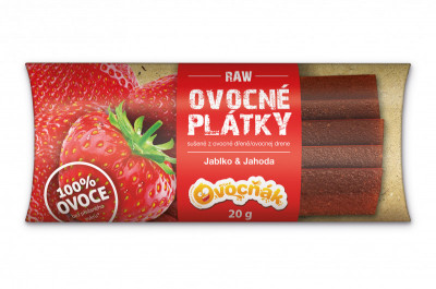 Levně Ovocňák plátky Jablko-Jahoda 20g