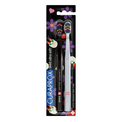 Levně CURAPROX 5460 Duo HAPPY LIL TEETH Edition