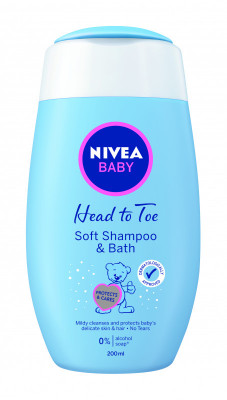Levně NIVEA Baby šamp.a pěna do koupele 2v1 200ml