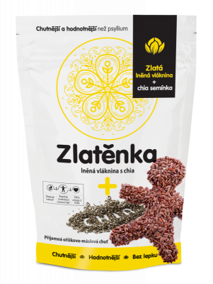 Levně Zlatěnka lněná vláknina a chia 300g