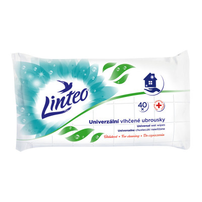 Levně Vlhčené ubrousky LINTEO univerzální 40ks
