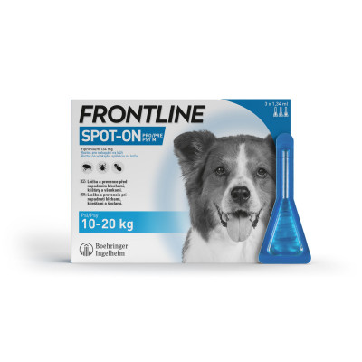 Levně Frontline Spot On Dog 10-20kg pipeta 3x1.34ml