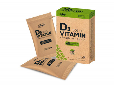 Levně Vitar EKO Vitamin D3 1000 IU + Betaglukan 60 kapslí