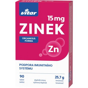 Levně Vitar Zinek 15mg tbl.90