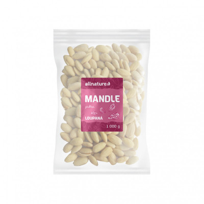 Levně Allnature Mandle jádra natural loupané 1000g