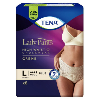 Levně TENA Lady Pants Plus Creme L ink.kalh.8ks