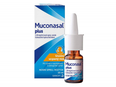 Levně Muconasal Plus 1.18mg/ml nosní sprej 10ml