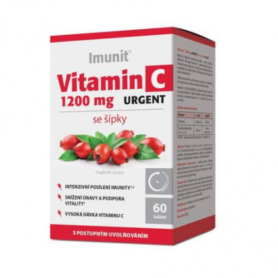 Levně Vitamin C 1200 mg URGENT se šípky Imunit 60 tbl.