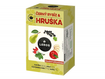Levně LEROS Čajový dýchánek černý rybíz&hruška 20x2.5g