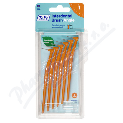 Levně TePe meziz.kart.Angle size 1 Oranžové 6ks 154620