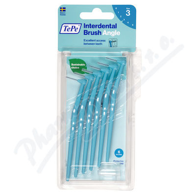 Levně TePe meziz.kart.Angle size 3 Modré 6ks 154640