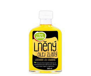 Levně Green Apotheke olej lněný zlatý 200ml