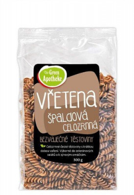 Levně Green Apotheke Vřetena špaldová celozrnná 300g