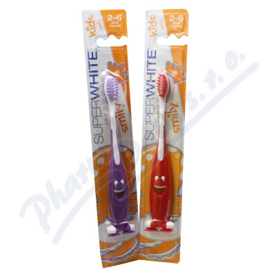 Levně SUPERWHITE Smily zubní kartáček dětský