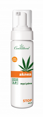 Levně Cannaderm Aknea mycí pěna NEW 180ml