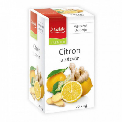 Levně Apotheke Citron+zázvor s lípou čaj 20x2g