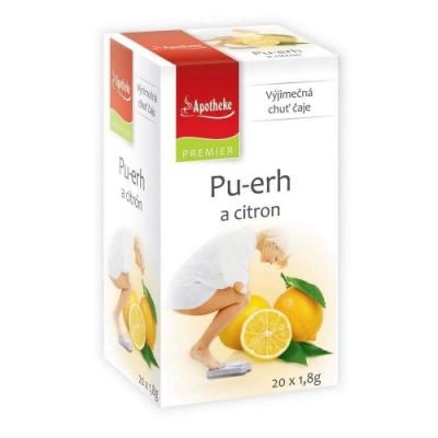 Levně Apotheke Pu-erh a citron čaj n.s.20x1.8g