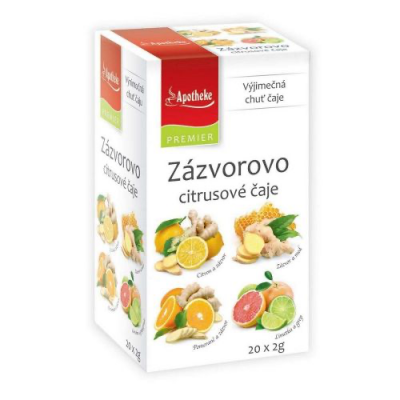 Levně Apotheke Zázvorovo citrusové čaje 4v1 20x2g