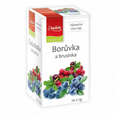 Levně Apotheke Borůvka a brusinka čaj 20x2g