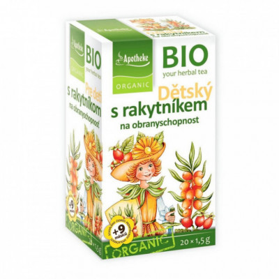 Levně Apotheke BIO Dětský čaj s rakyt. obranysch.20x1.5g