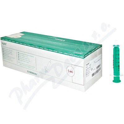 Levně Stříkačka INJEKT 2-dílná 5ml LE červená ster.100ks