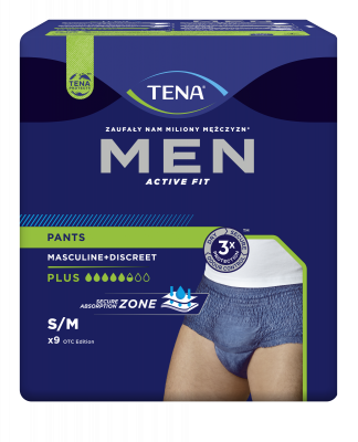 Levně TENA Men Pants Plus Blue M ink.kalh.9ks 772513