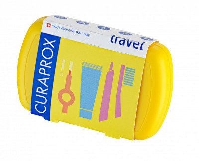 Levně CURAPROX Travel set cestovní sada žlutá