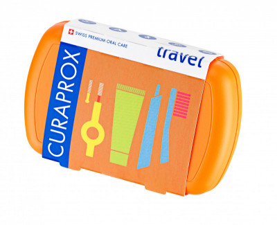 Levně CURAPROX Travel set cestovní sada oranžová